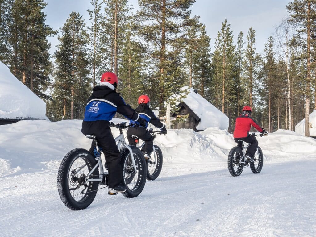 Ritje op fatbike bij aurora village