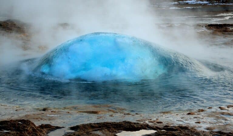 Geiser bel Gouden Cirkel IJsland