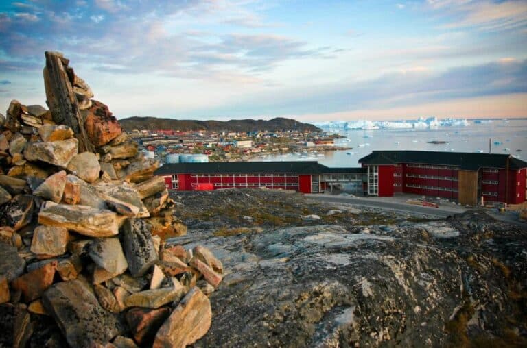 Hotel Arctic in Ilulissat Groenland, buitenkant