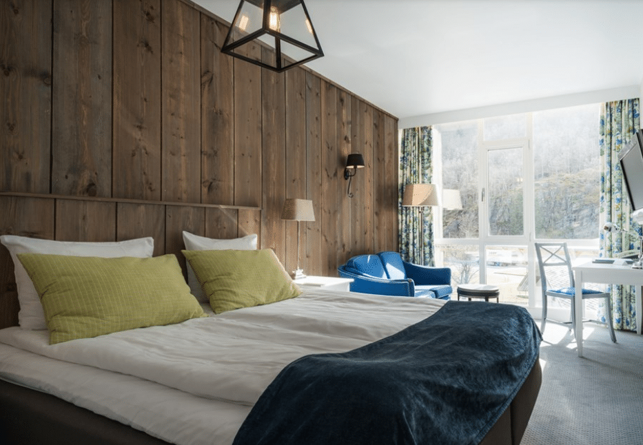 Tweepersoons hotelkamer in hotel Union Geiranger