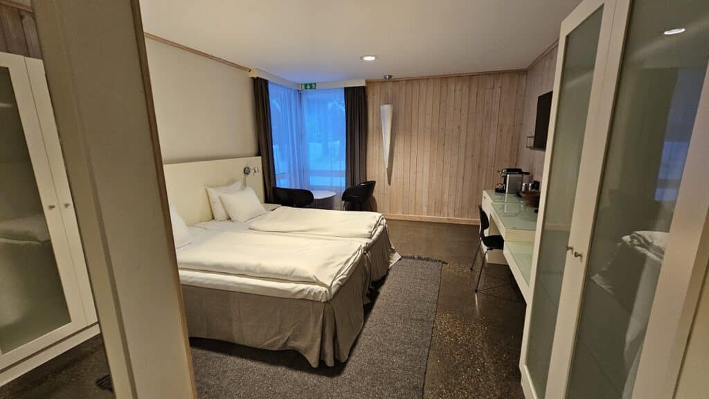 Hotelkamer bij Icehotel Jukkasjärvi.