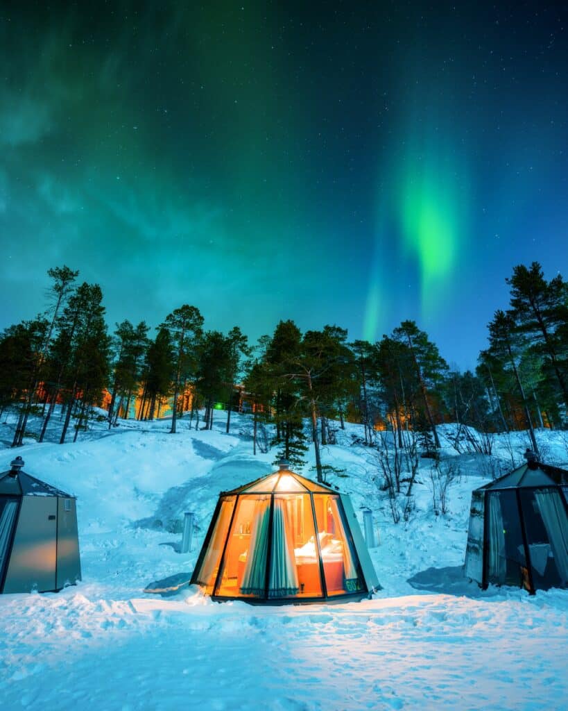 Nangu Lake Inari aurora hut