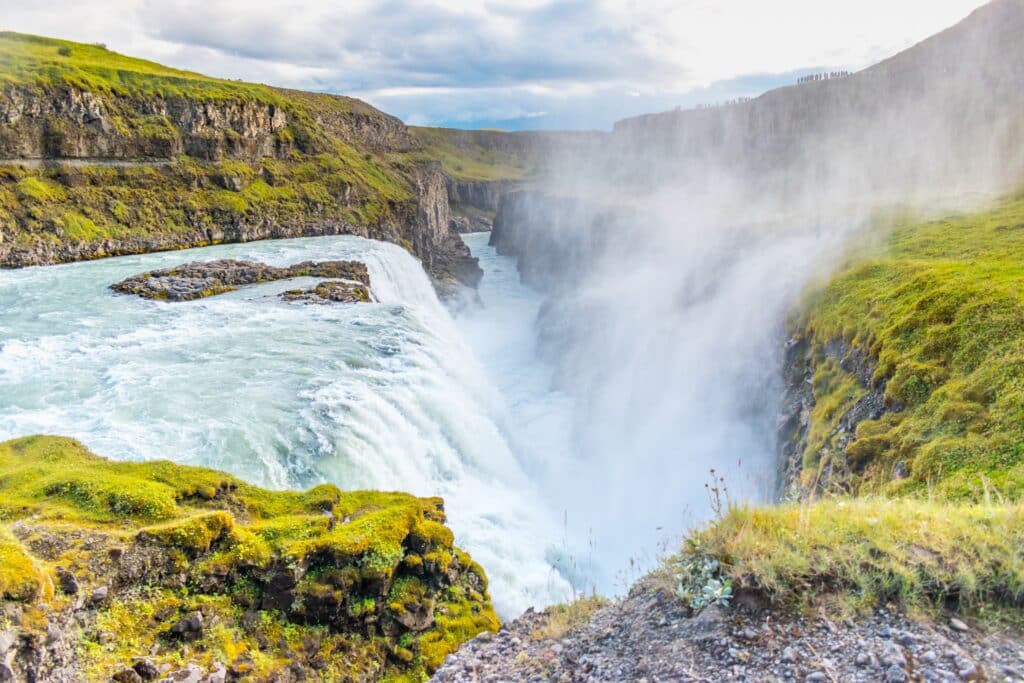 Gullfoss waterval in de Gouden Cirkel op IJsland