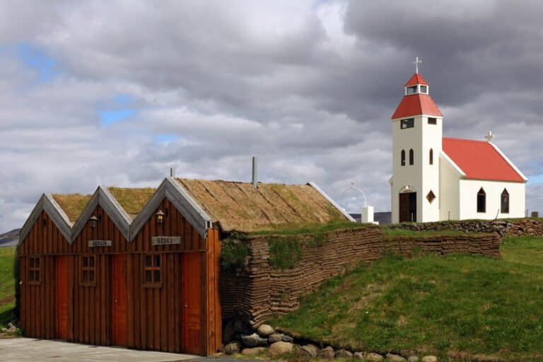 Kerkje in Mödrudalur in IJsland