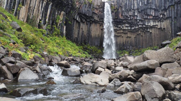 Svartifos waterval Skaftafell IJsland