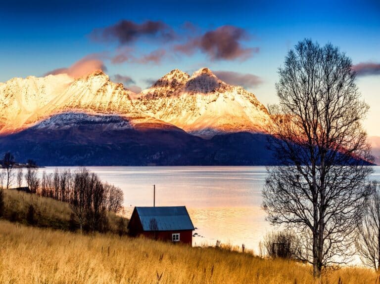 Herfst op Noorse eiland Uløya