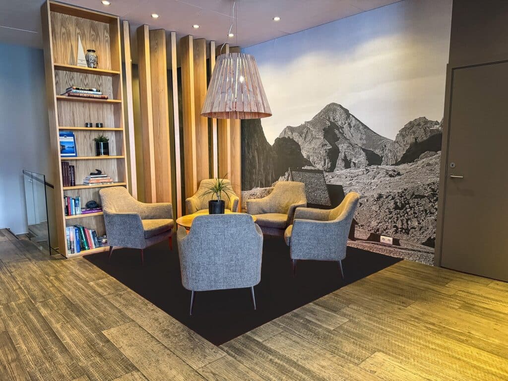 Hótel Vestmannaeyjar op Heimaey, een van de Westmaneilanden van IJsland.