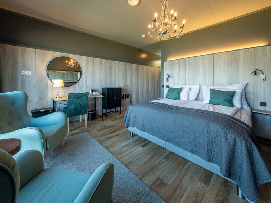 Een superior kamer bij de Arctic Panorama Lodge