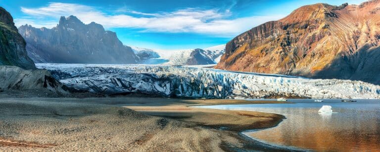 Gletsjertong bij Skaftafell, IJsland