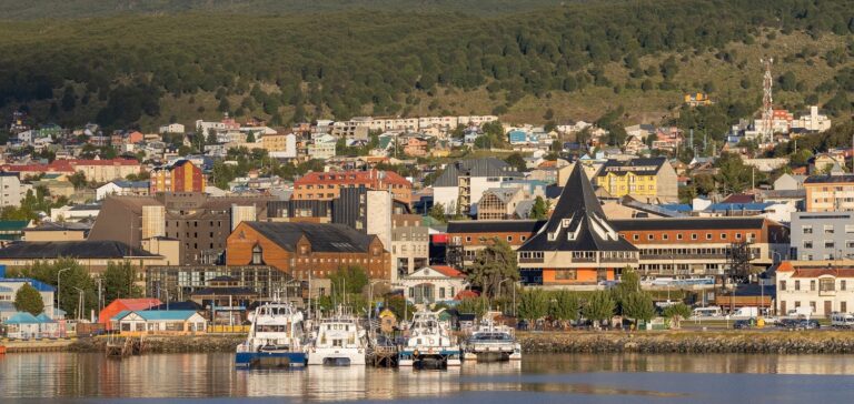 Vertrekpunt van expeditie cruise in Ushuaia Argentinië
