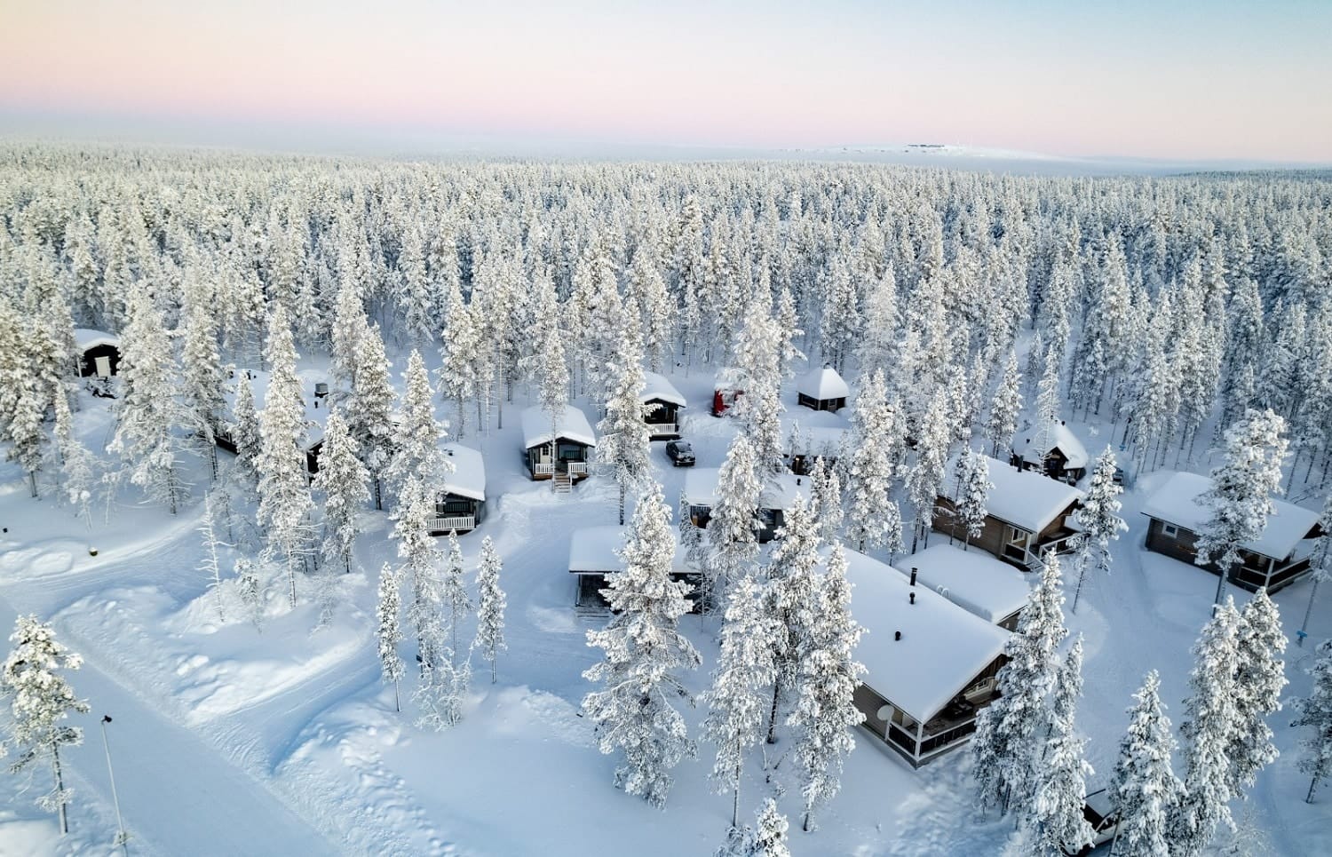 North Frontier van bovenaf