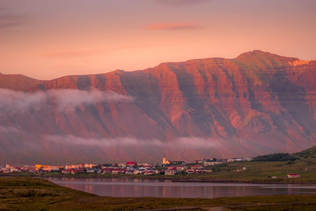 Grundarfjördur op schiereiland Snaefellsnes, IJsland