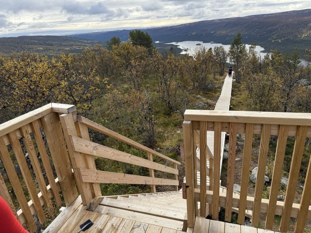 Hovden Trappa, Geilo, Noorwegen: uitzicht vanaf trap