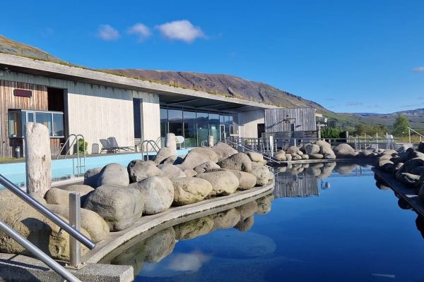 Laugarvatn Fontana spa baden, IJsland