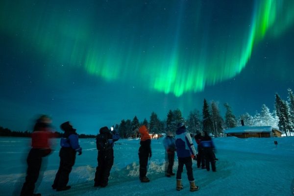 Noorderlicht zien bij Harriniva