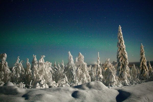 Noorderlicht bij Ukkohalla