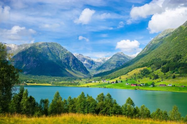 Panoramic,View,Of,Sognefjord,,One,Of,The,Most,Beautiful,Fjords