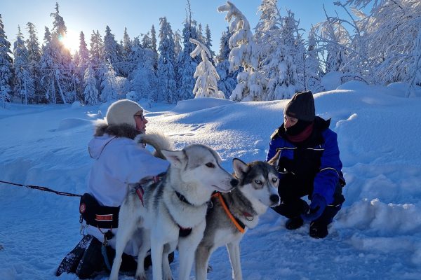 Uitleg voor husky safari Ukkohalla