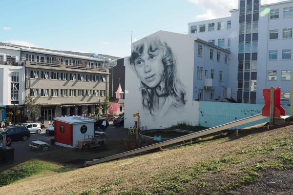 Akureyri streetart IJsland