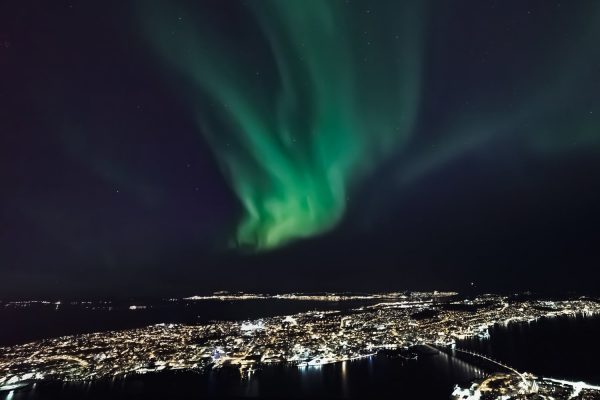 Noorderlicht boven Tromsø