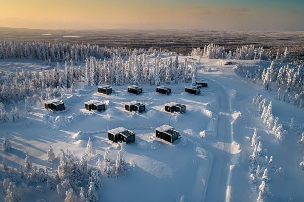 Sky Glass cabins van bovenaf