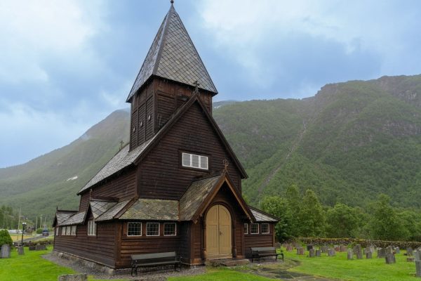 Staafkerk Roldal in Noorwegen