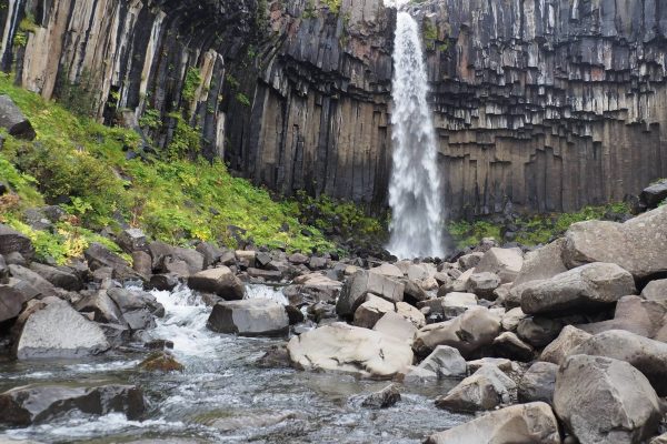 Svartifos waterval Skaftafell IJsland